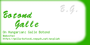 botond galle business card